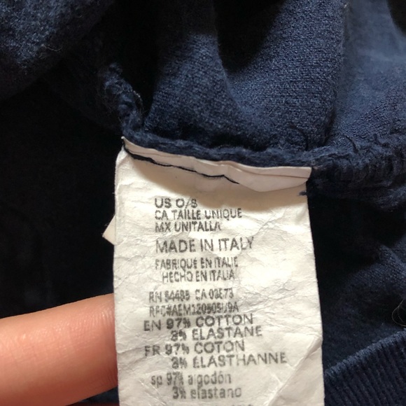 Navy corduroy front zip skirt - Picture 7 of 7